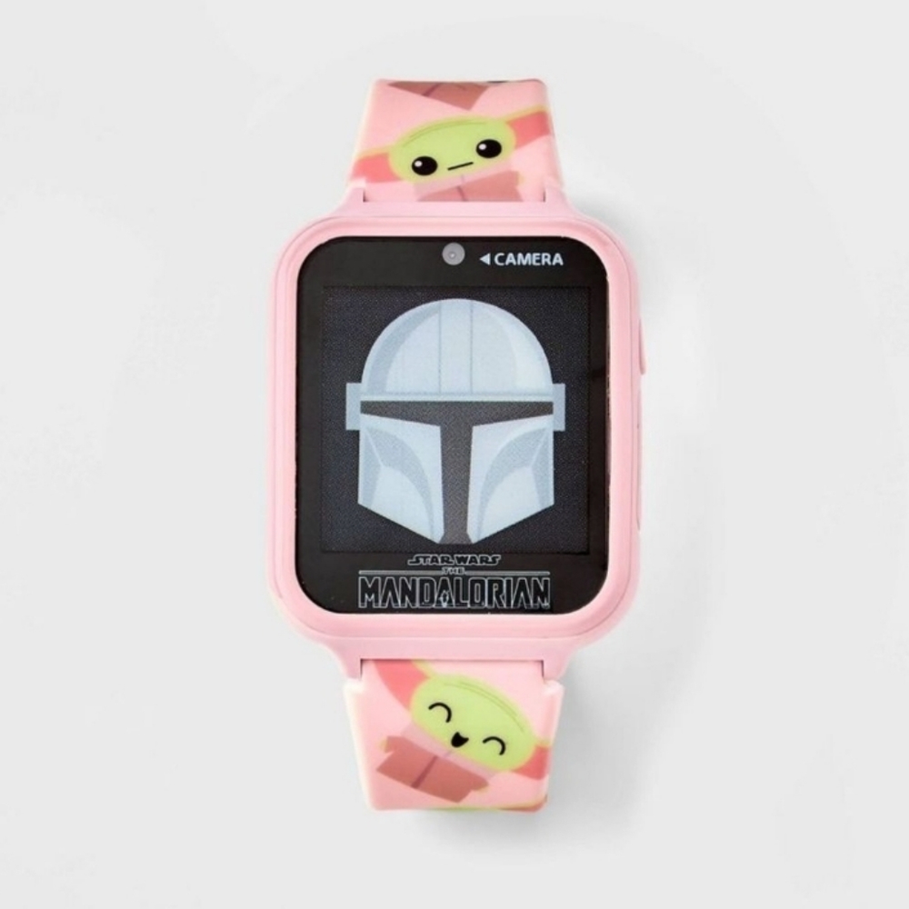 🆕️Girls' Star Wars The Mandalorian Grogu Interactive Smart Watch Peach